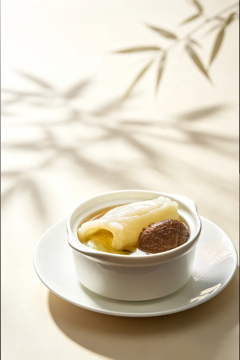 花膠北菇燉菜膽湯